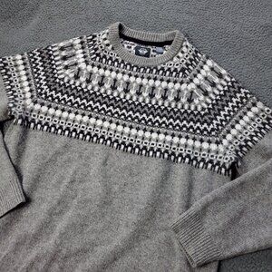 Dockers Alpha Khaki Wool Blend Sweater Pullover Gray  Mens Size XL